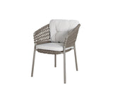Ocean- pinottava tuoli, taupe Soft Rope/light brown Wove fabric