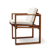 BK10- käsinojallinen tuoli, oiled teak/canvas Sunbrella fabric