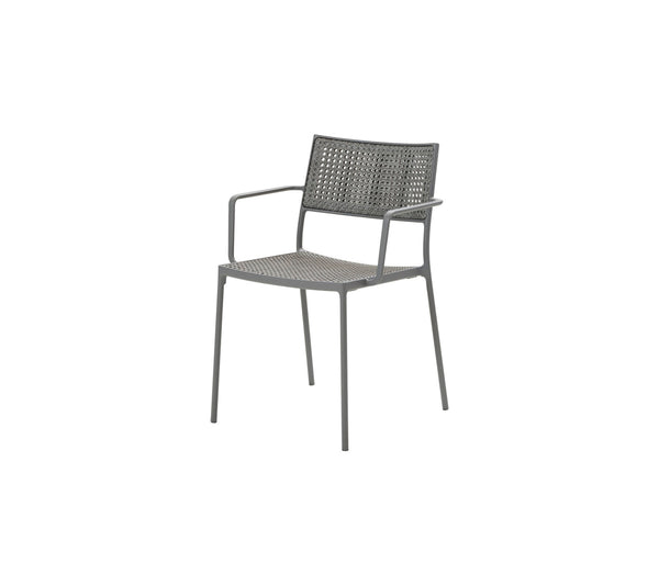 Less -pinottava käsinojallinen tuoli, light grey