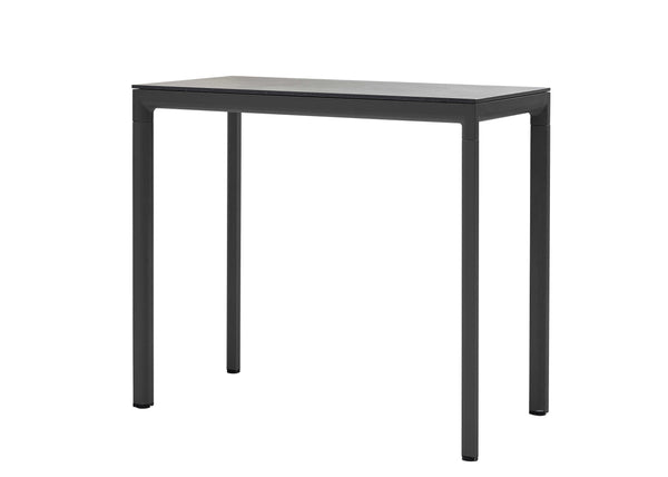 Drop-baaripöytä 130x70 cm, lava grey/fossil black ceramic