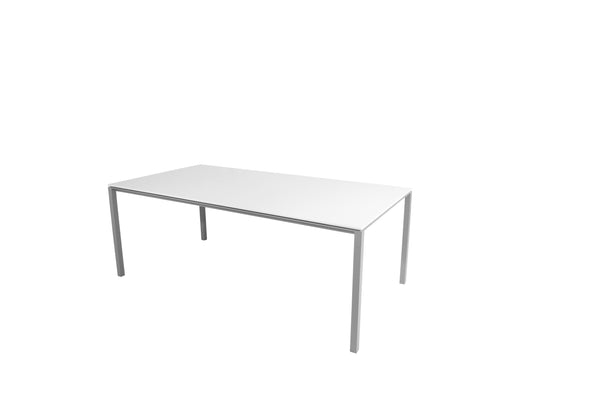Pure-ruokapöytä 150x90 cm, light grey/arctic white