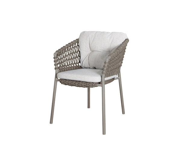 Ocean- pinottava tuoli, taupe Soft Rope/light brown Wove fabric