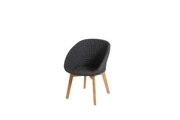 Peacock-tuoli, dark grey/teak