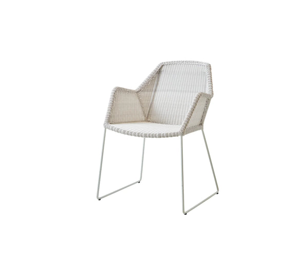 Breeze- käsinojallinen tuoli, white grey