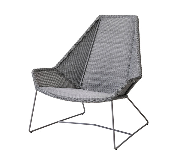 Breeze- korkeaselkänojainen tuoli, light grey