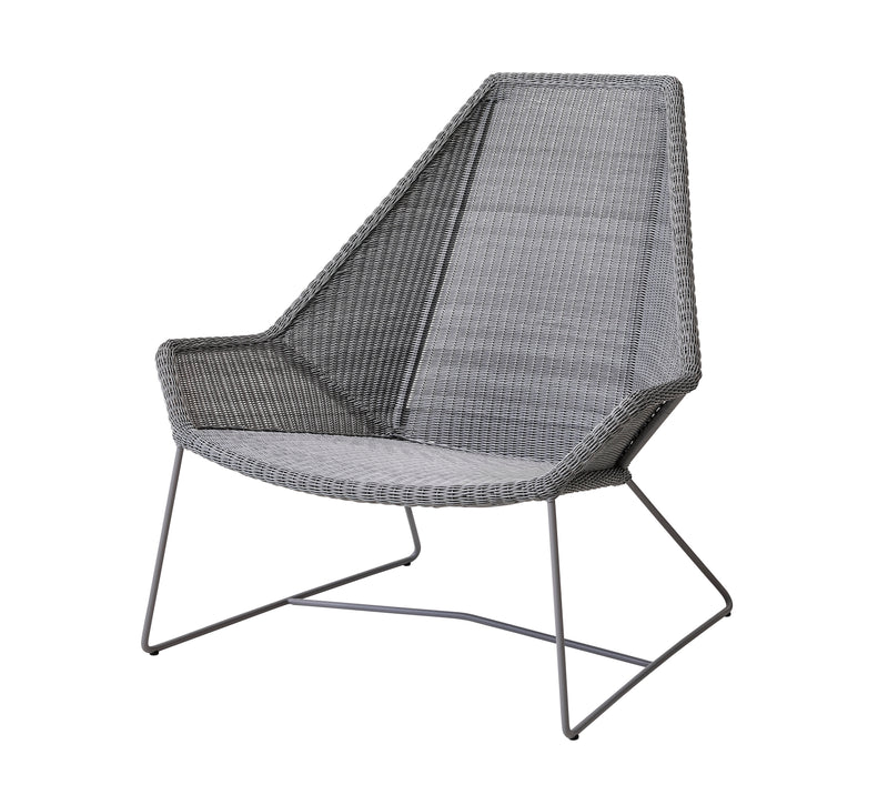 Breeze- korkeaselkänojainen tuoli, light grey