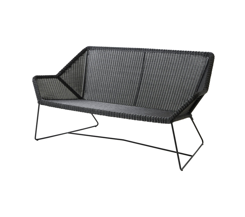 Breeze- 2-istuttava sohva, black