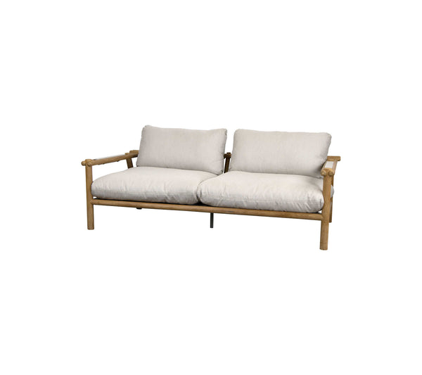 Sticks- 2-istuttava sohva, teak/sand Natté fabric