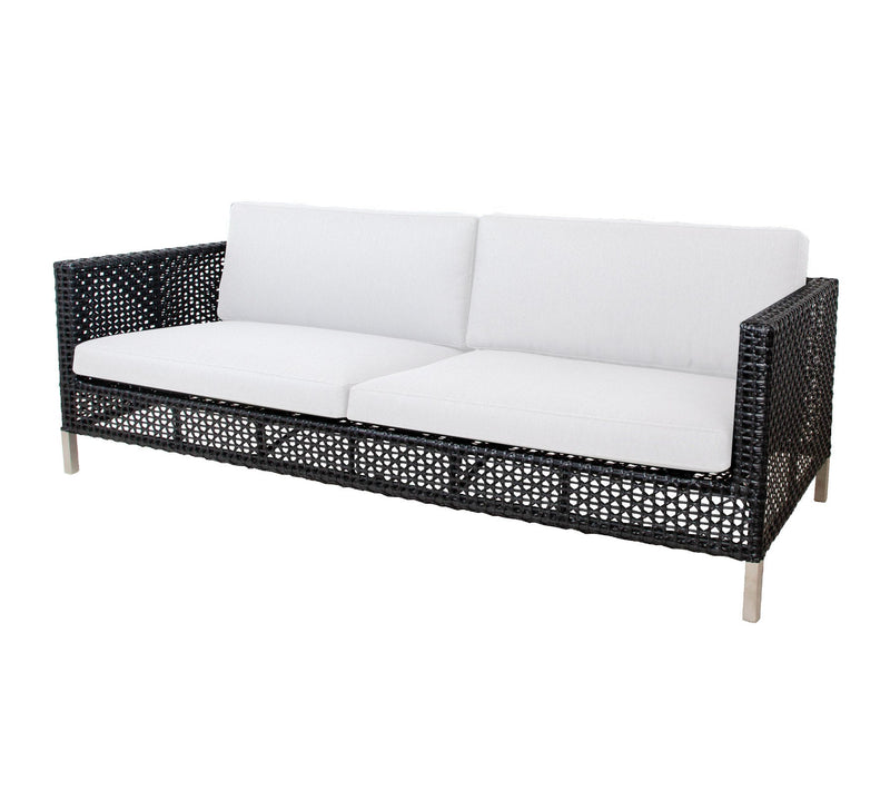 Connect- 3-istuttava sohva, graphite Weave/taupe tai white Natté fabric
