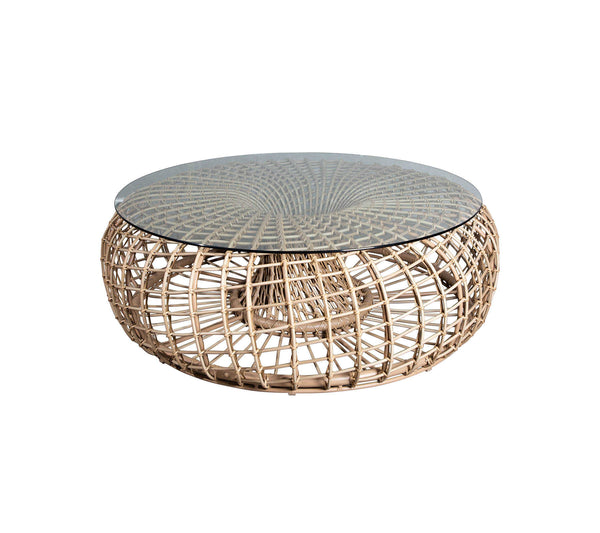Nest-rahi, iso, natural Weave/clear glass