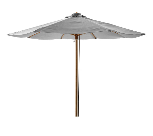 Classic-aurinkovarjo, halkaisija 300cm, light grey polyester/teak