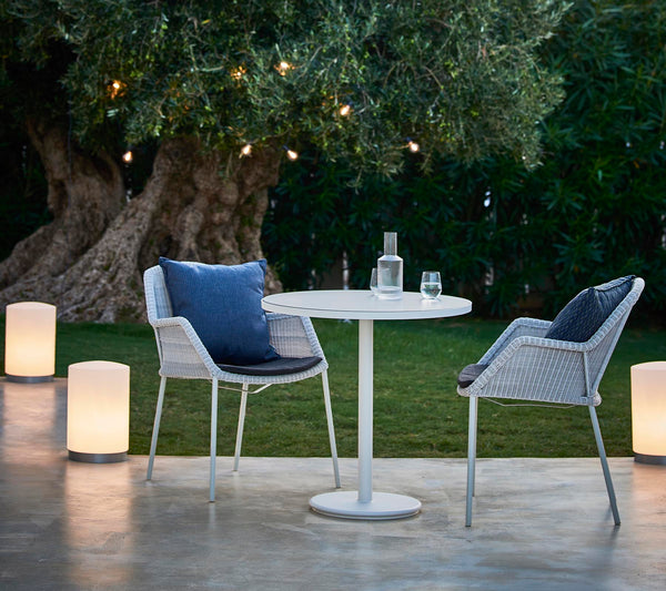 Breeze- pinottava käsinojallinen tuoli, white grey