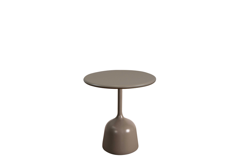 Glaze-sohvapöytä, halkaisija 45 cm, taupe/taupe aluminium