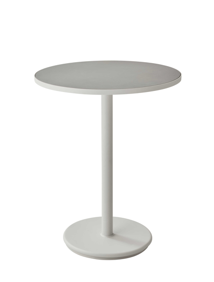 Go-café pöytä, halkaisija 75cm, white/light grey ceramic