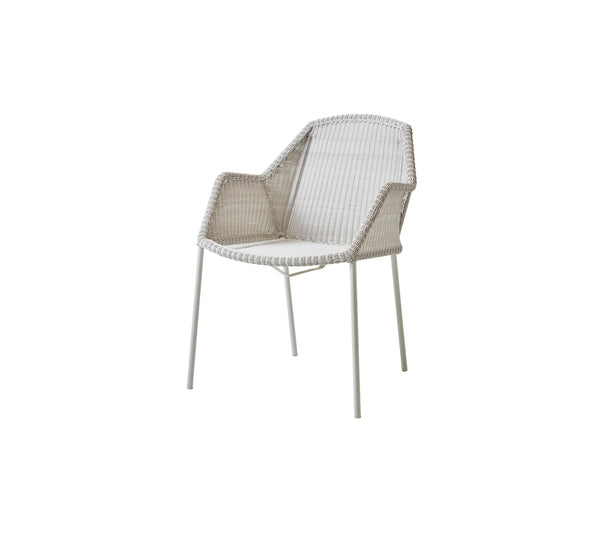 Breeze- pinottava käsinojallinen tuoli, white grey