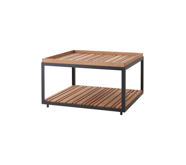 Level-sohvapöytä, iso, lava grey/teak