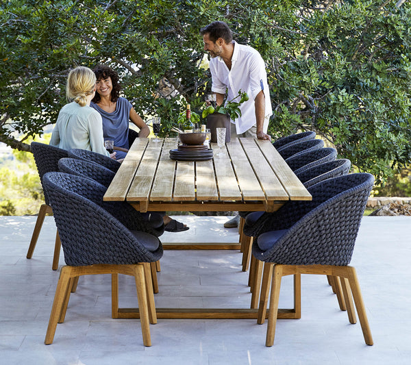 Peacock-tuoli, dark grey/teak
